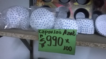 Capsula azul para moldes